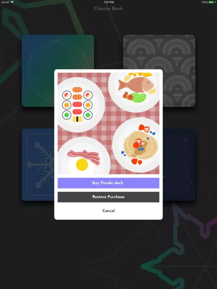 ภาพหน้าจอของ Twin◆Cards iPad 