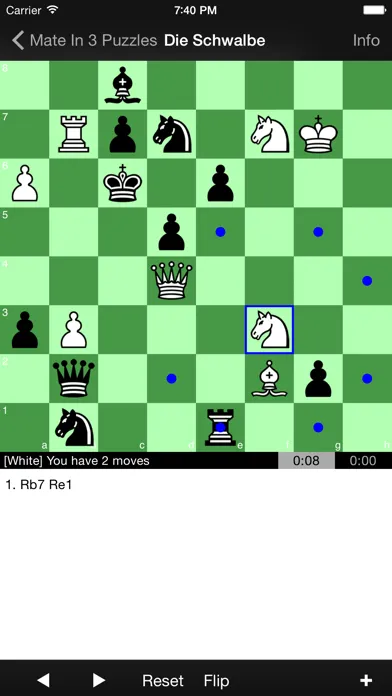 Zrzuty ekranu Mate in 3 Chess Puzzles