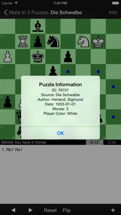 Zrzuty ekranu Mate in 3 Chess Puzzles