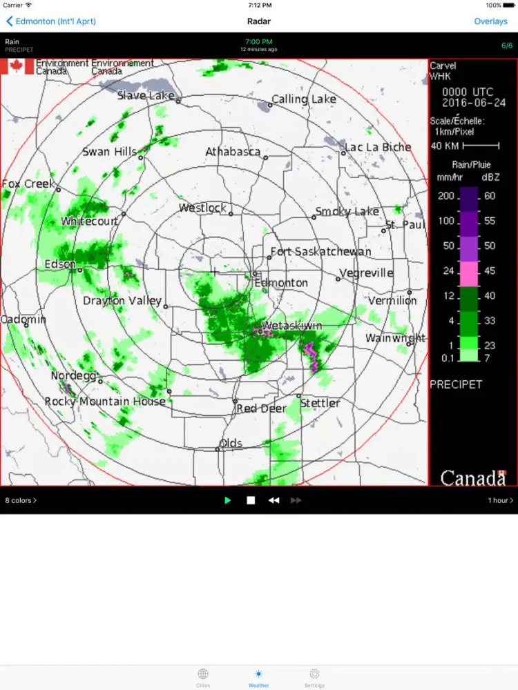 Captures d'écran de WeatherEh - using Environment Canada weather data to show Canada weather forecast & radar iPad 