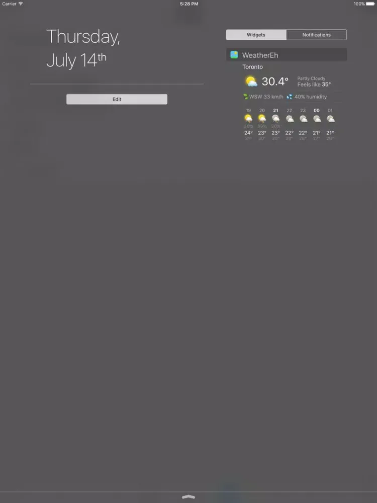 Captures d'écran de WeatherEh - using Environment Canada weather data to show Canada weather forecast & radar iPad 
