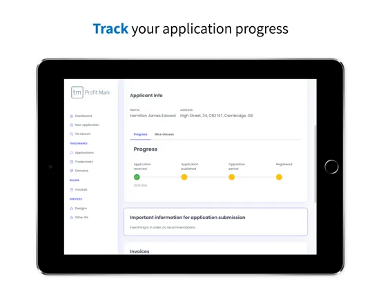 IdeaBox - Trademark Search iPad  স্ক্রিনশট