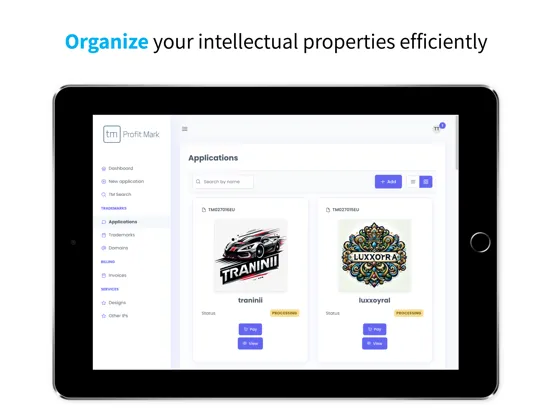 IdeaBox - Trademark Search iPad  স্ক্রিনশট