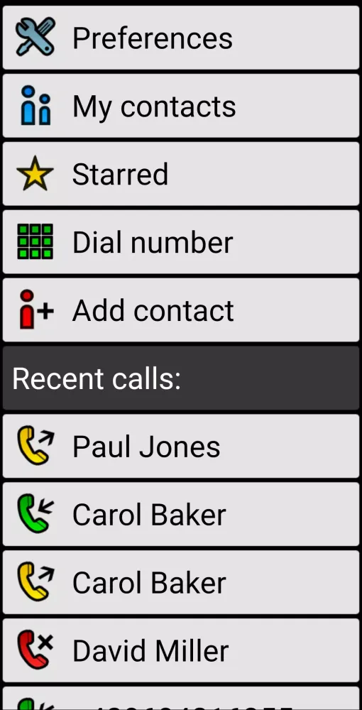 Screenshot di BIG Phone for Seniors