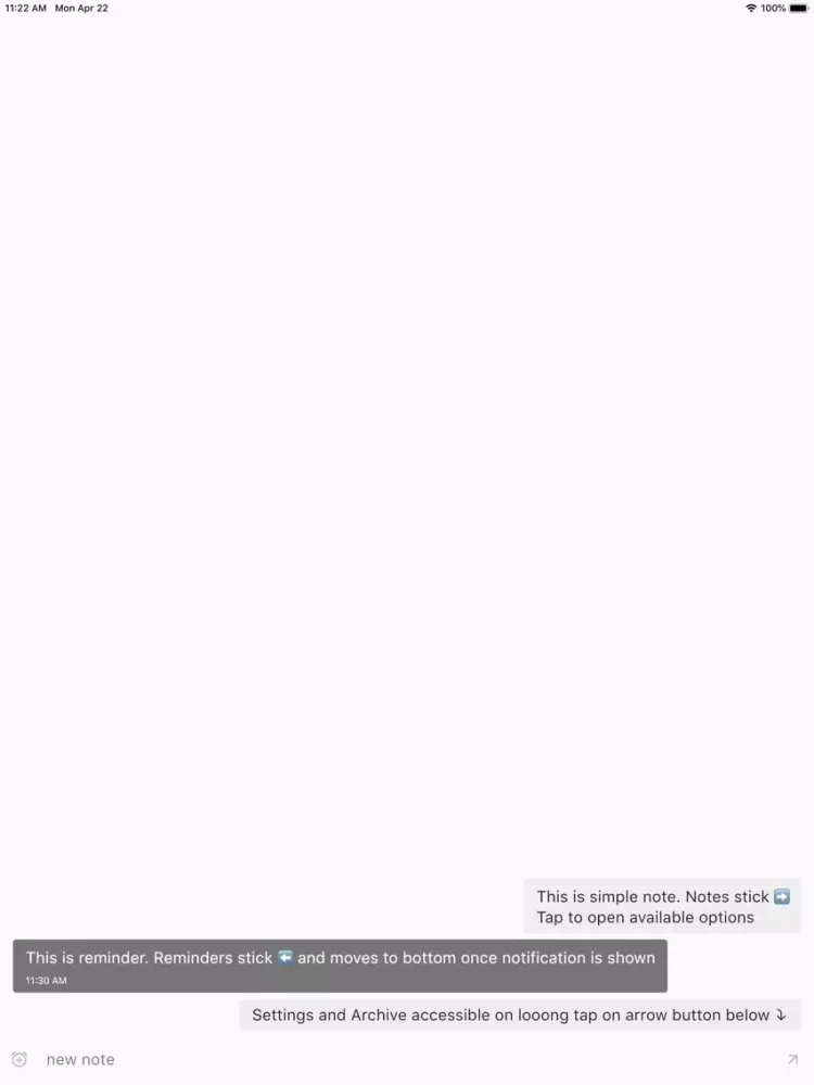 Notenger–fast notes reminders iPad  Screenshots
