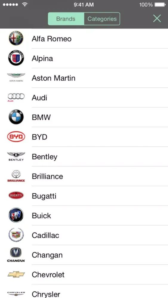 Capturas de tela do CarCharts – Compare Cars Visually