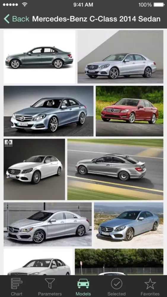Capturas de tela do CarCharts – Compare Cars Visually