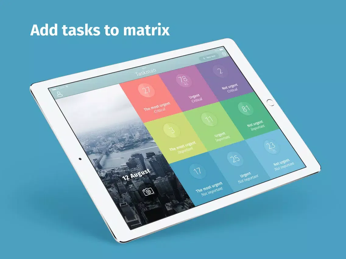 Taskman - easy task planning by Eisenhower matrix iPad  Ekran Görüntüleri
