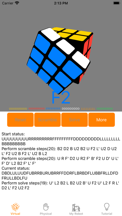 Tangkapan skrin Cube Robot