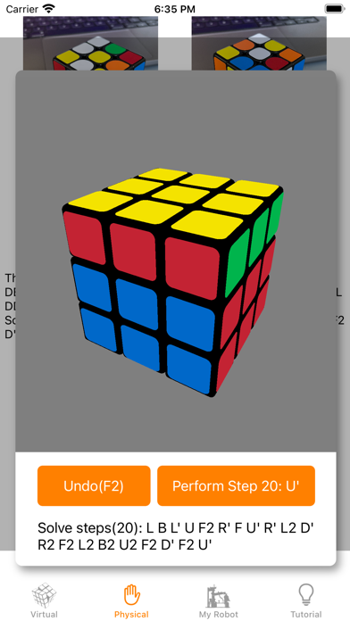 Tangkapan skrin Cube Robot