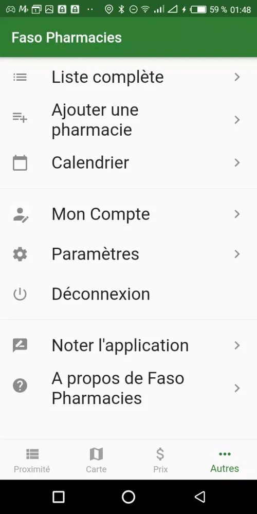 Faso Santé Screenshots