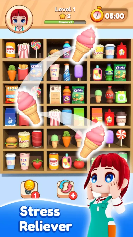 Goods Triple Sort 3D Screenshots