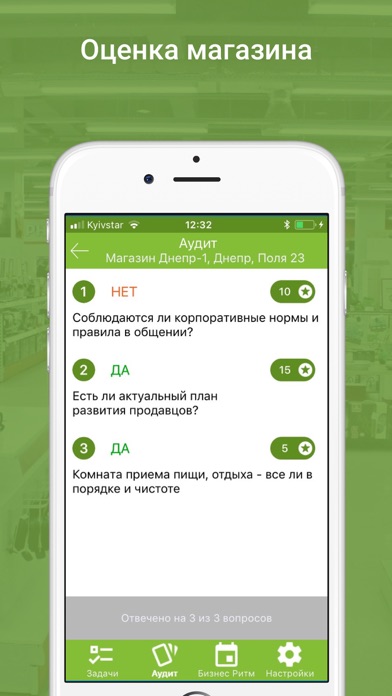 Capturas de tela do Audit Assist