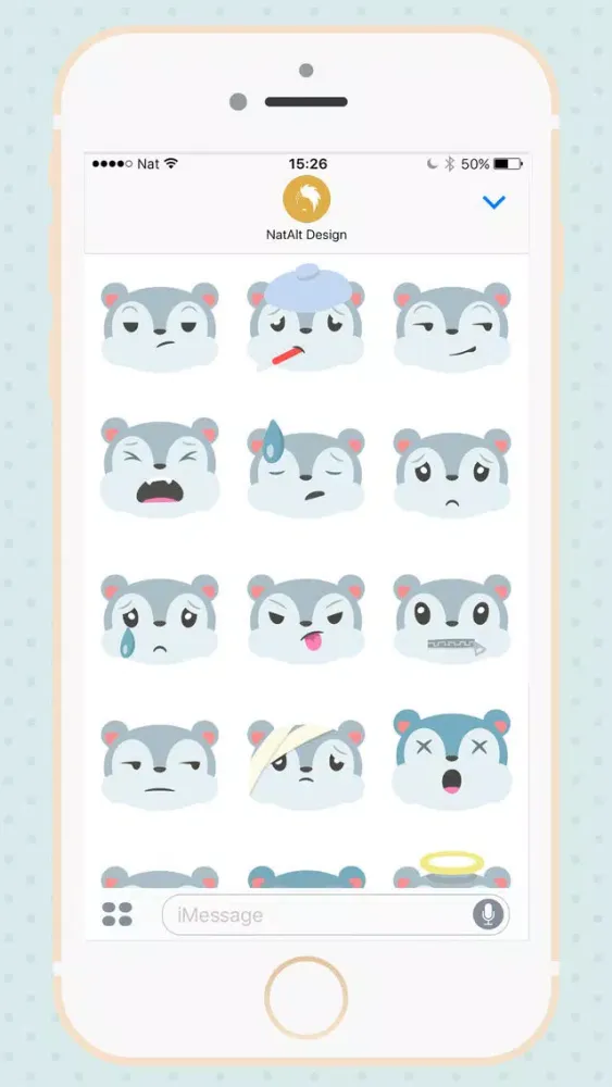 Screenshot di Grey Squirrel Emojis