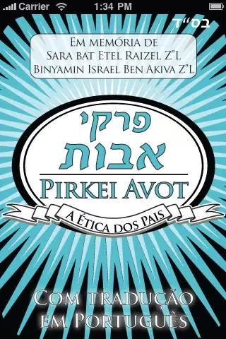 Tangkapan skrin Pirkei Avot - A Ética Dos Pais
