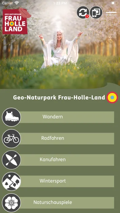 Capturas de pantalla de Geo-Naturpark Frau Holle