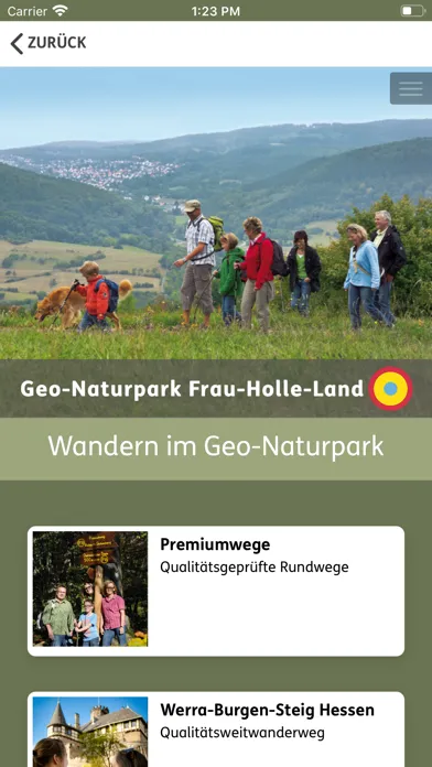 Capturas de pantalla de Geo-Naturpark Frau Holle