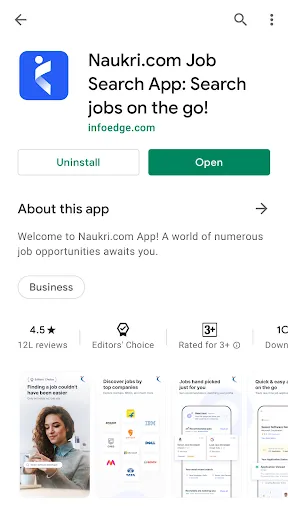 ภาพหน้าจอของ Naukri - Job Search & Careers