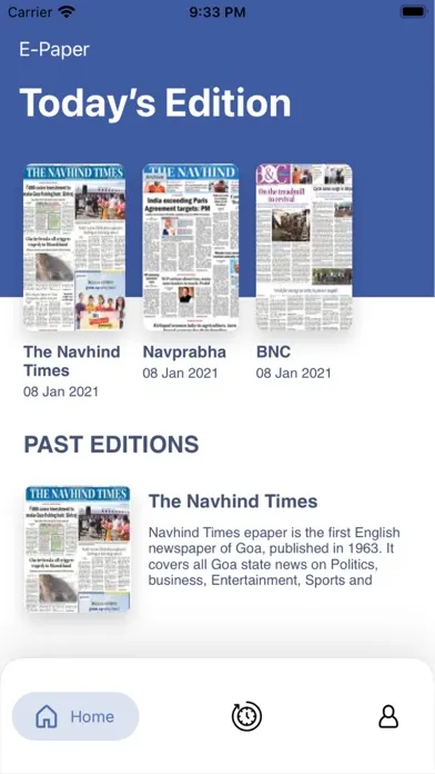 Navhind Times Navprabha ePaper Screenshots