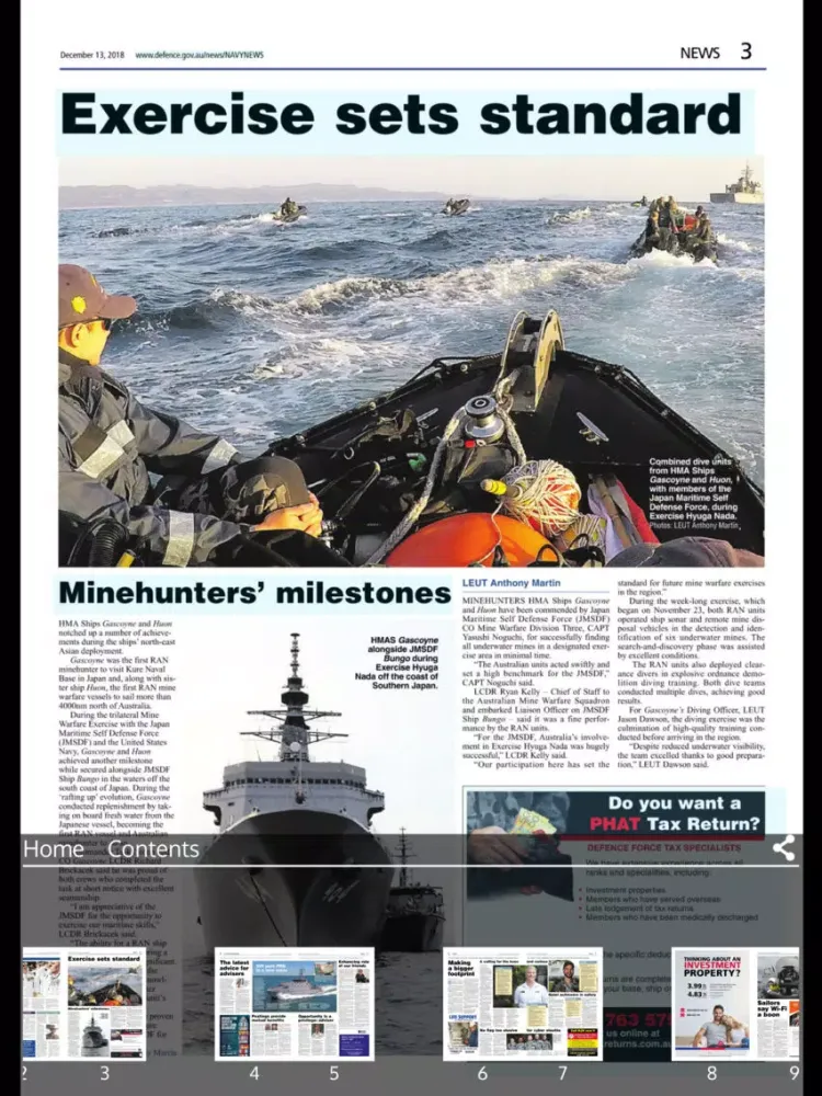 ภาพหน้าจอของ Navy News Australia iPad 
