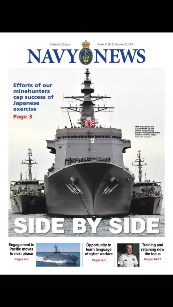 ภาพหน้าจอของ Navy News Australia