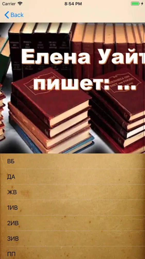Индекс трудов Э. Уайт スクリーンショット
