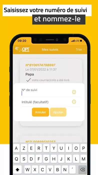 Suivi Colis OPT-NC Screenshots