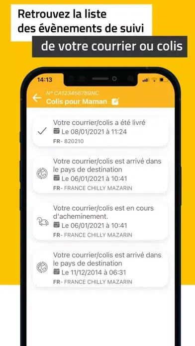 Suivi Colis OPT-NC Screenshots