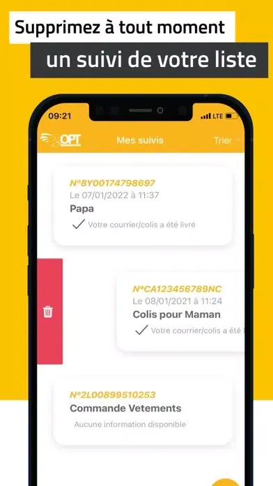 Suivi Colis OPT-NC Screenshots