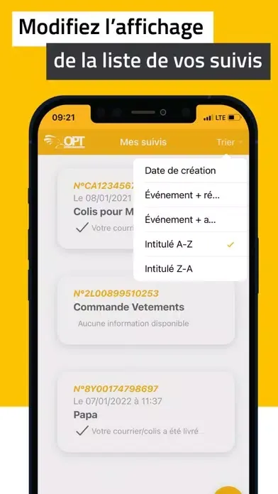 Suivi Colis OPT-NC Screenshots