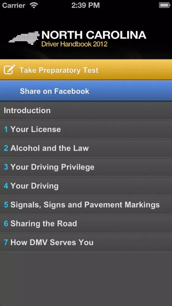 North Carolina Driver Handbook Free スクリーンショット