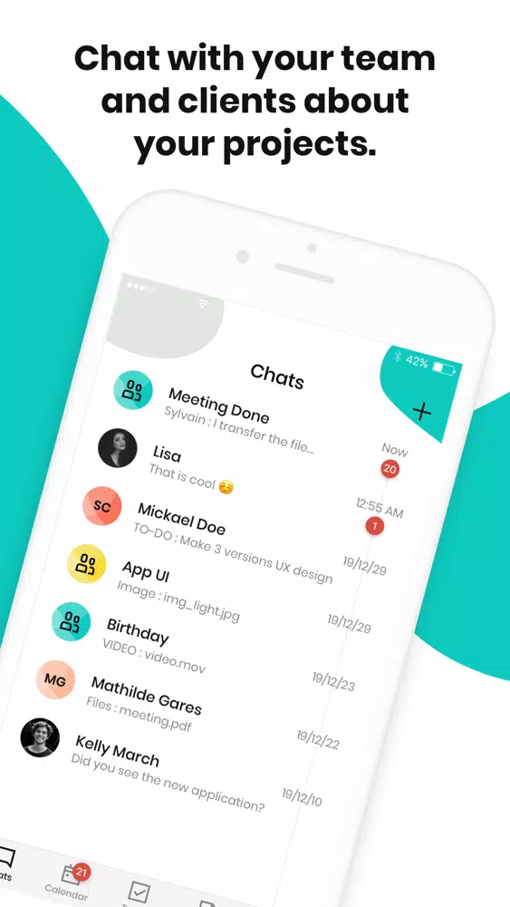 Screenshot di Done The app for remote teams