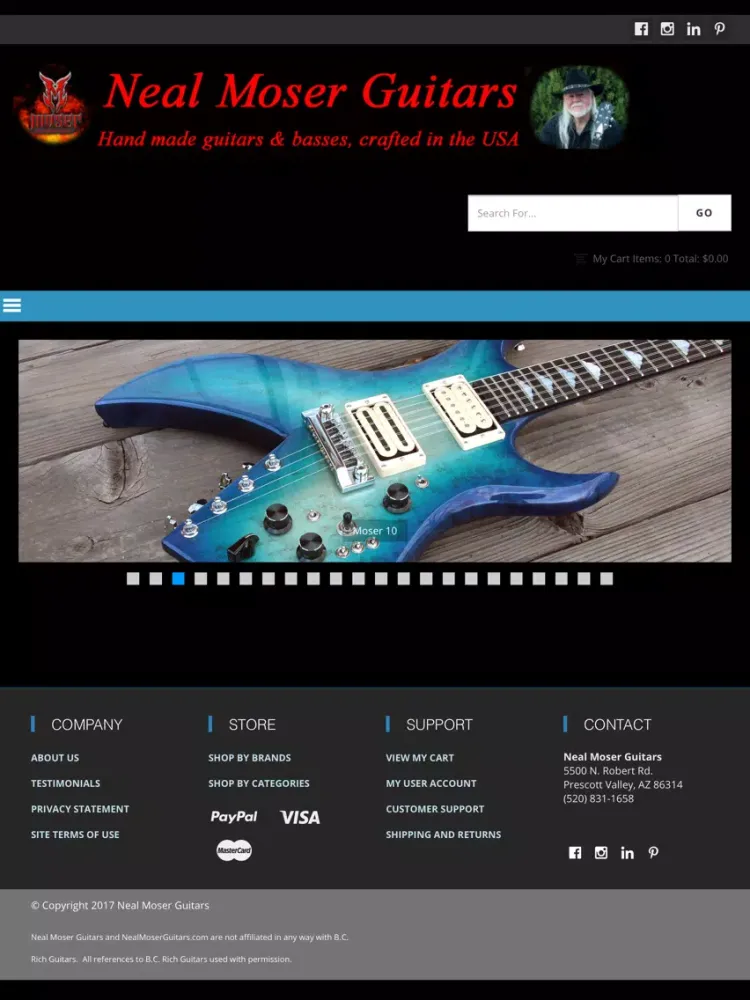 Neal Moser Guitars iPad  স্ক্রিনশট