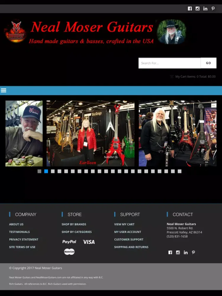 Neal Moser Guitars iPad  স্ক্রিনশট