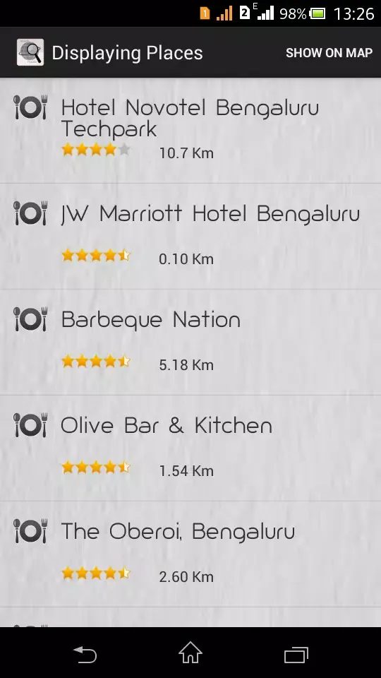Nearby Tracker Screenshots