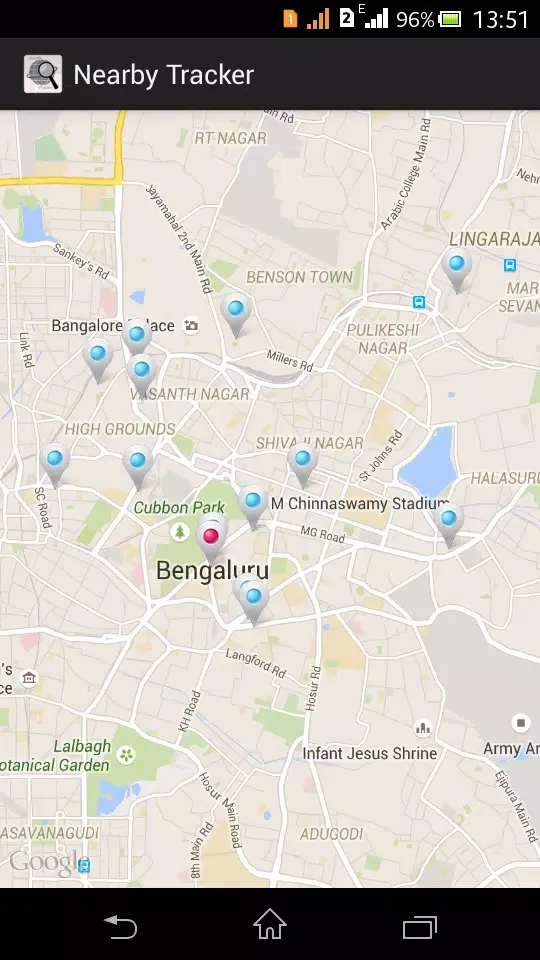Nearby Tracker Screenshots