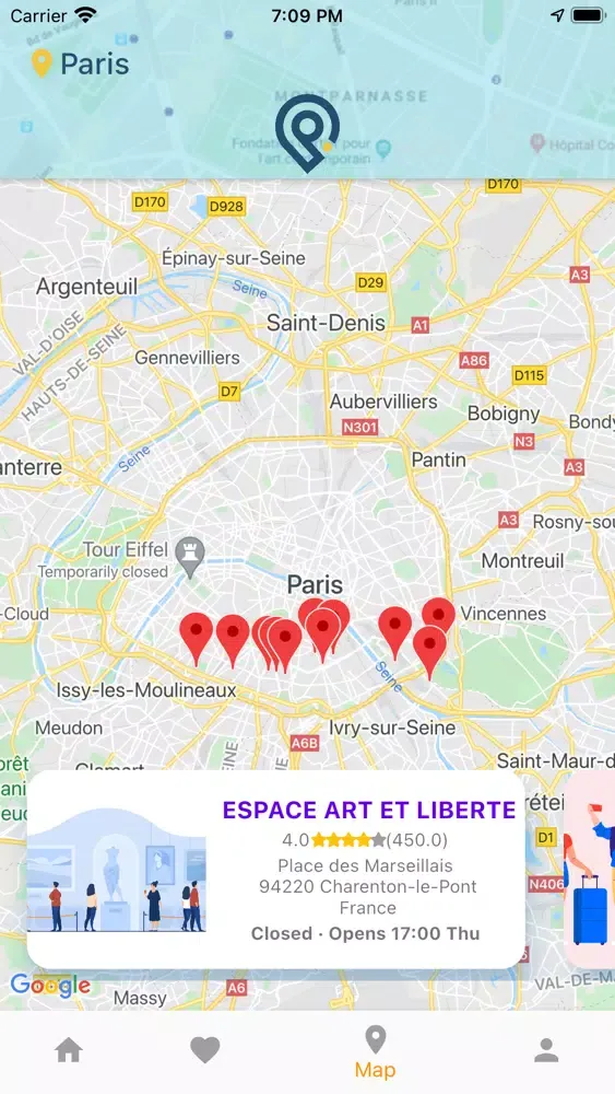 Captures d'écran de NearMe