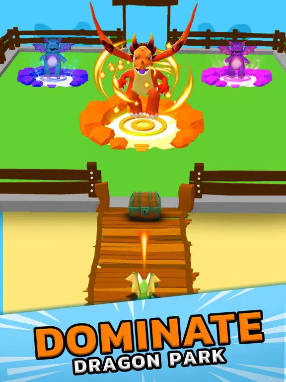 Ảnh chụp màn hình của Dragon Park: Grow Up Runner 3D iPad 