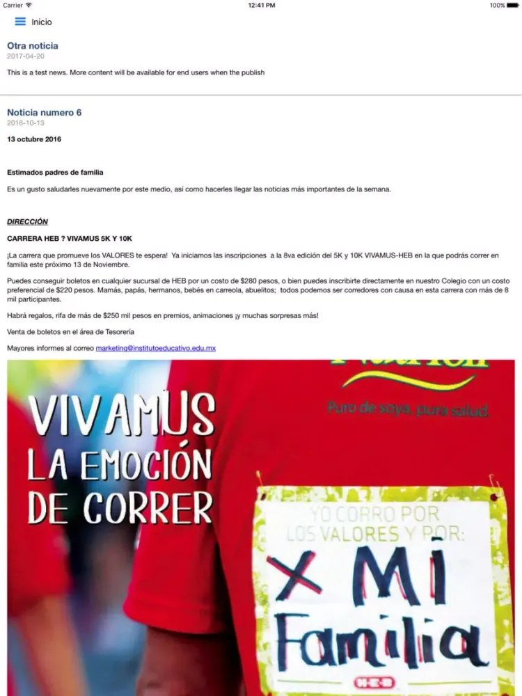 Liceo Alberto del Canto iPad 應用截圖