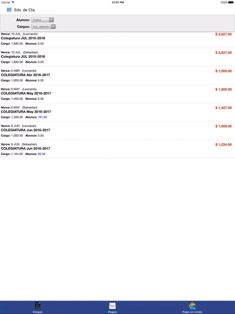 Liceo Alberto del Canto iPad 應用截圖