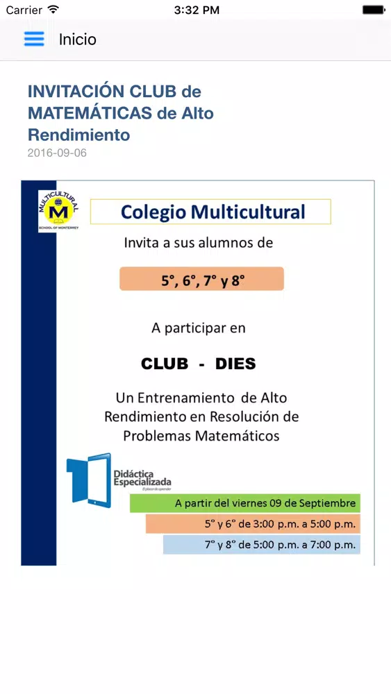 Ảnh chụp màn hình của Multicultural School