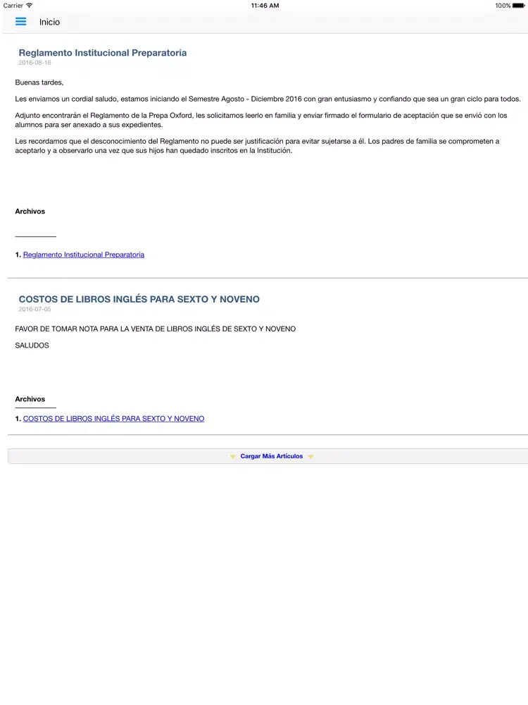Screenshot di North Hill Education System iPad 
