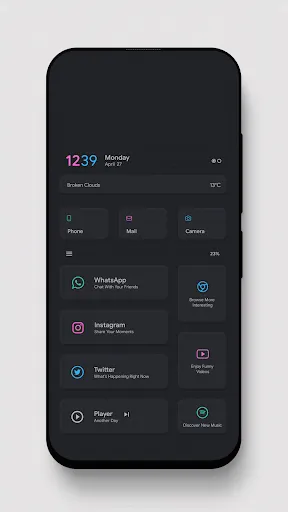 Ảnh chụp màn hình của Neomix KLWP theme