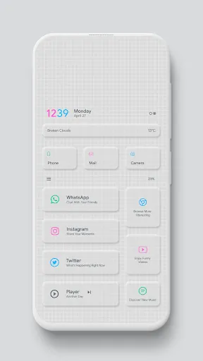 Ảnh chụp màn hình của Neomix KLWP theme