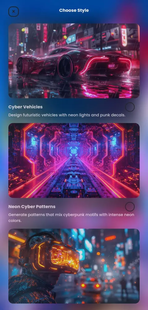 Neon Art - AI Art Generator Screenshots