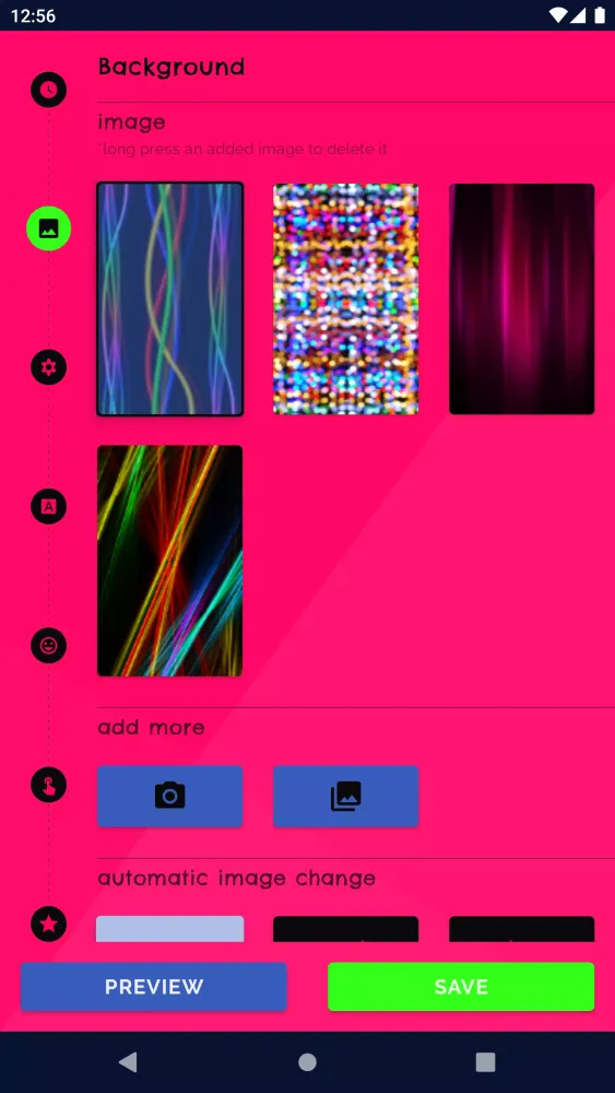 3D Neon Clock Live Wallpaper 스크린샷
