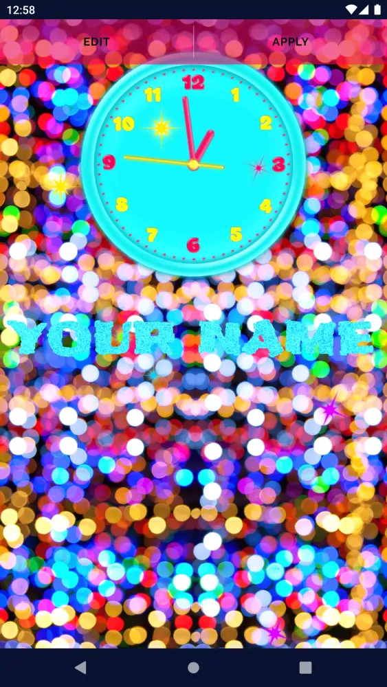 3D Neon Clock Live Wallpaper 스크린샷