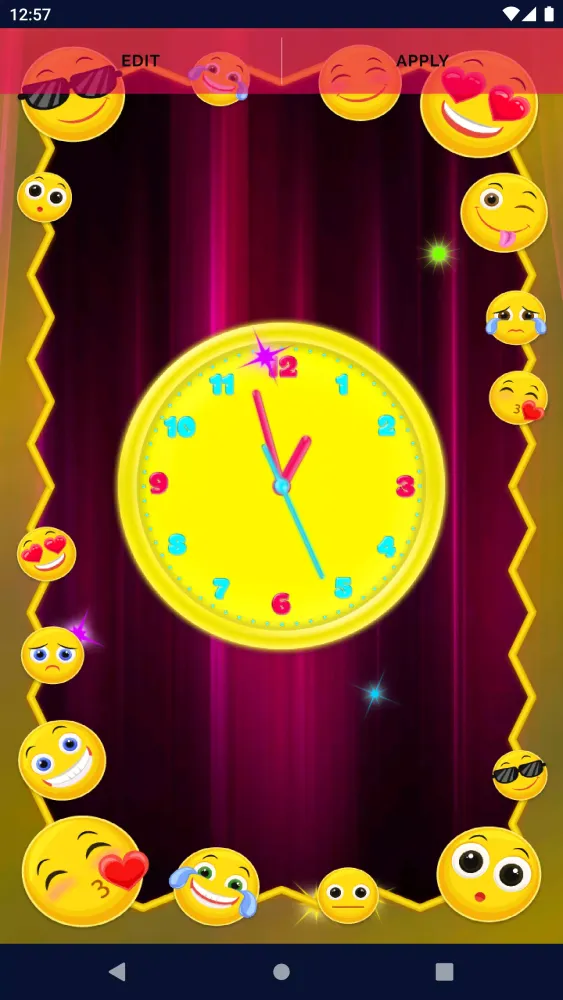 3D Neon Clock Live Wallpaper 스크린샷