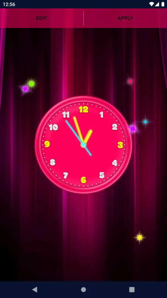 3D Neon Clock Live Wallpaper 스크린샷