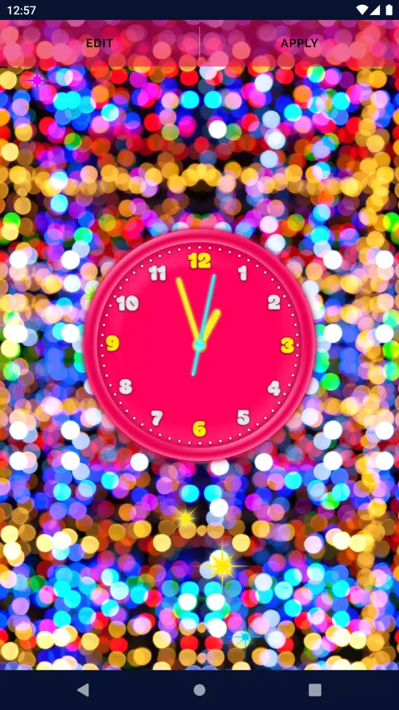 3D Neon Clock Live Wallpaper 스크린샷